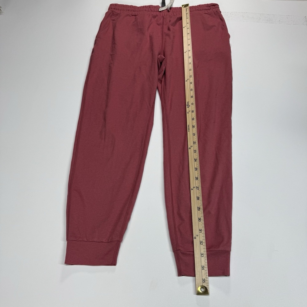 Vuori Performance Jogger Heathered Light Red Dream Knit Tapered Pants Medium - Picture 9 of 11